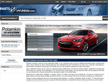 Tablet Screenshot of partshyundai.com